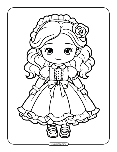 doll coloring book