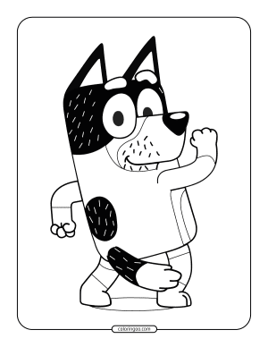 bandit bluey coloring pages