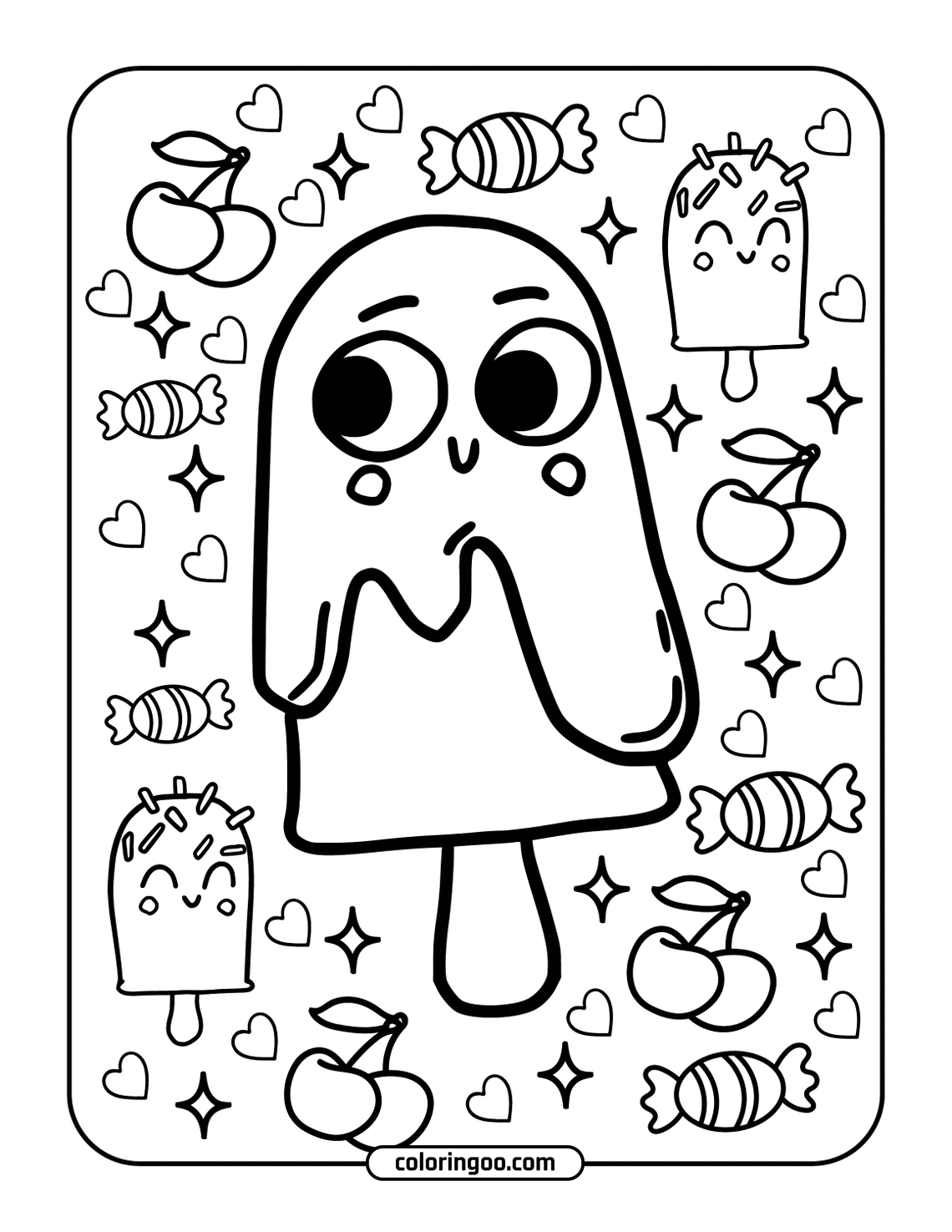 cute kawai coloring pages 011