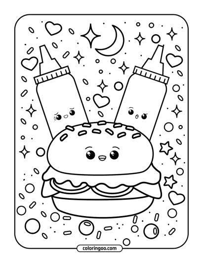 cute kawai coloring pages 015