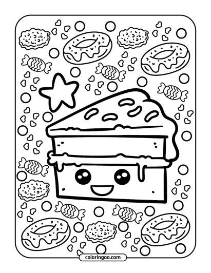 cute kawai coloring pages 016