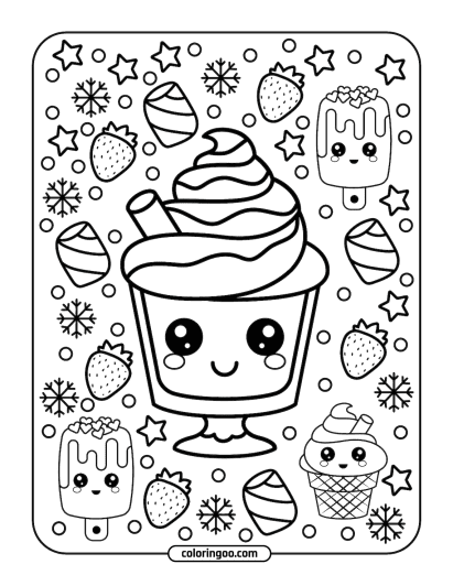 cute kawai coloring pages 017