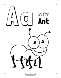 printable letter a coloring page worksheet