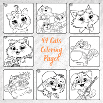 44 Cats Coloring Pages