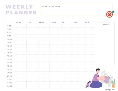 Free Printable Weekly Planner 07