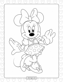 Mickey Minnie So Happy Coloring Page