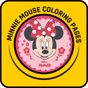 Free Printable Coloring Pages for Kids 149 Minnie Mouse Yellow Button