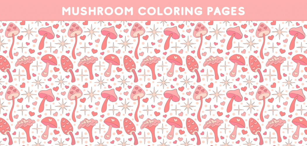 Mushroom Coloring Pages