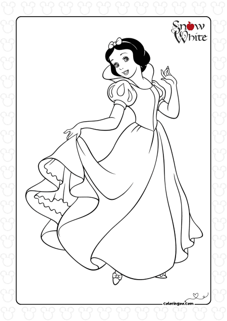 Snow White Pdf Coloring Activities