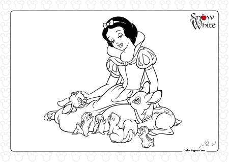 Snow White with Her Animal Friends