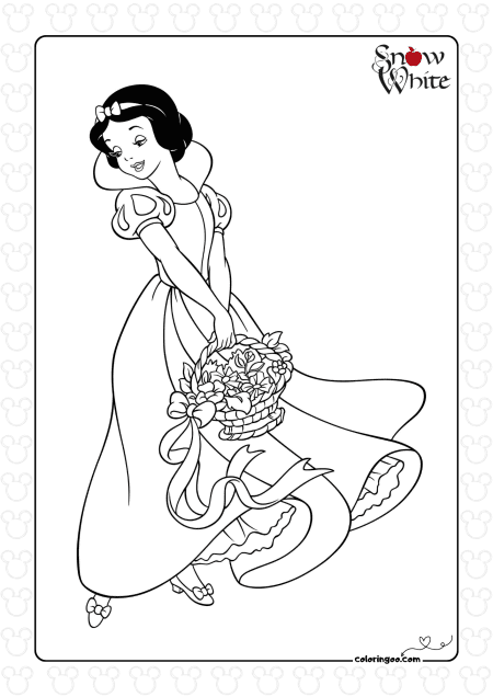 Snow White with a Basket