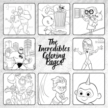 The Incredibles Coloring Pages