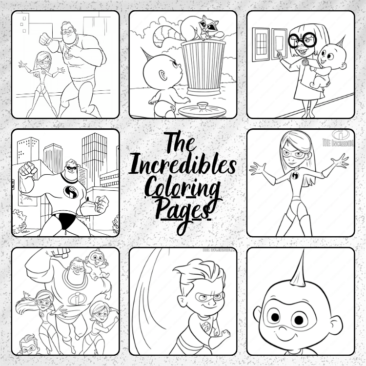 The Incredibles Coloring Pages