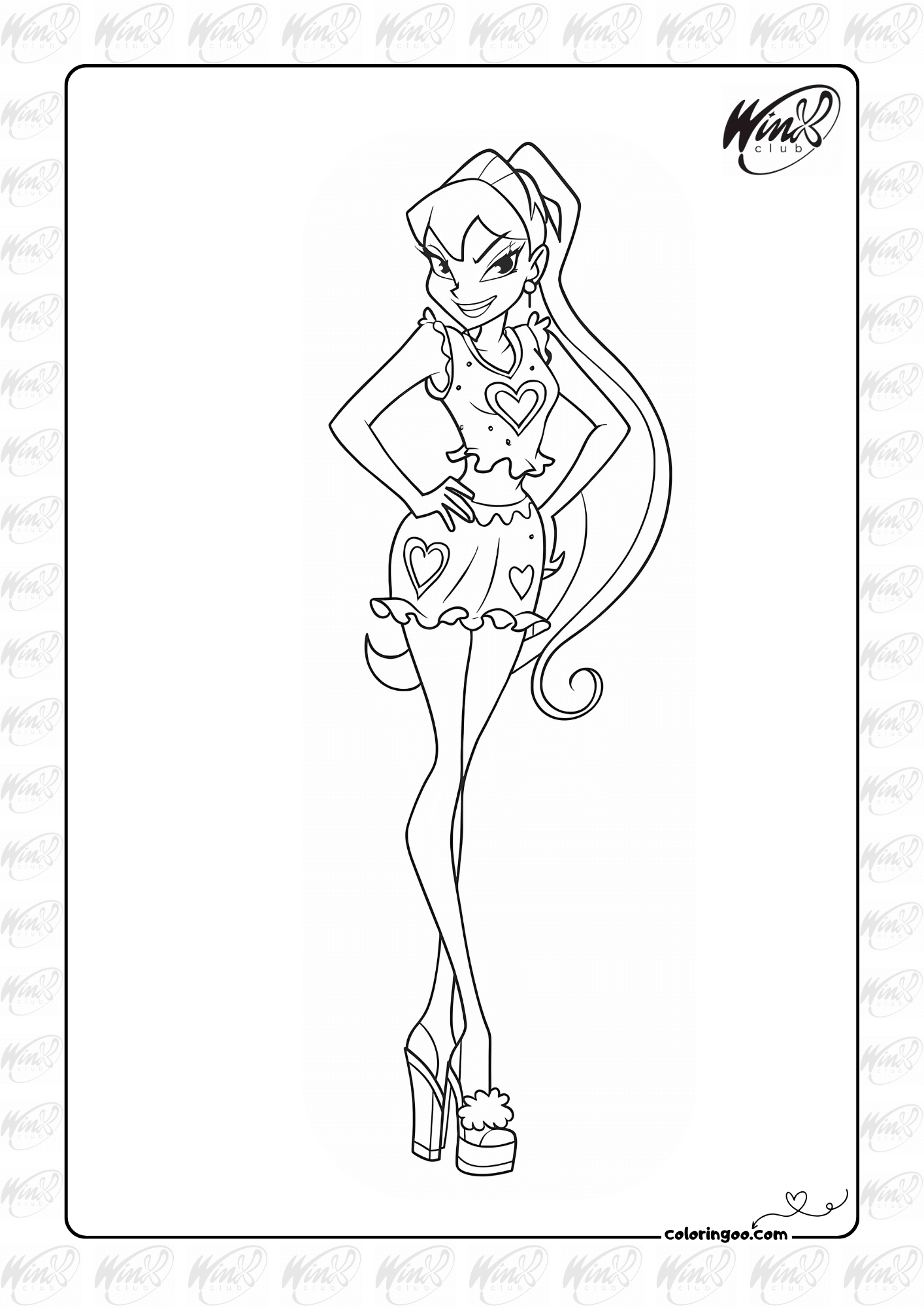 Stella Winx Club Coloring Page 2025 