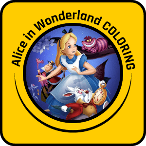 alice in wonderland yellow button