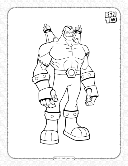 ben 10 dr viktor coloring pages