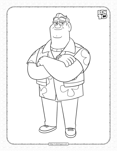 ben 10 max tennison coloring pages