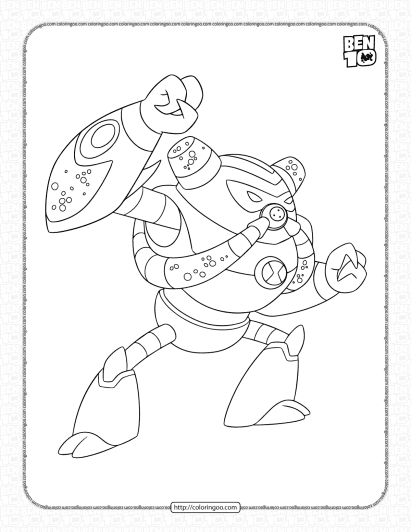 ben 10 overflow coloring pages for kids