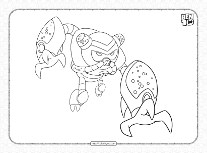 ben 10 overflow reboot coloring pages