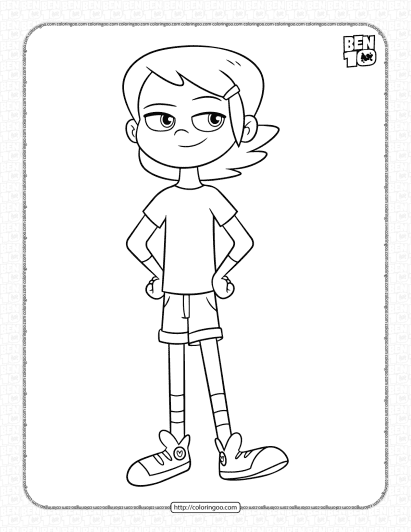 ben10 gwen tennyson coloring pages