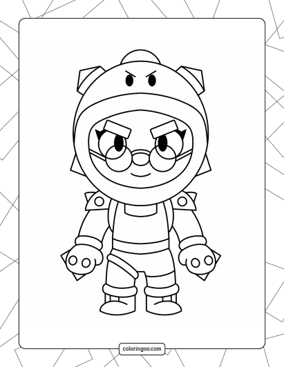 brawl stars rosa coloring pages