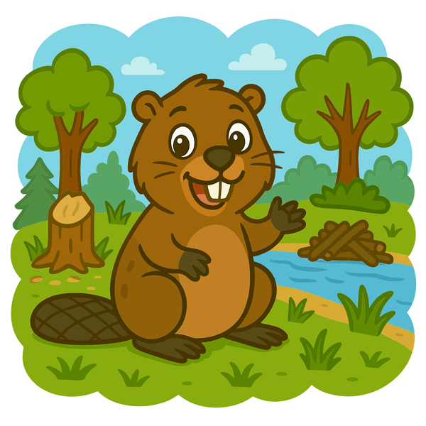 cute beaver coloring cute beaver coloring