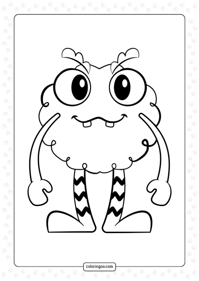 cute monster coloring pages