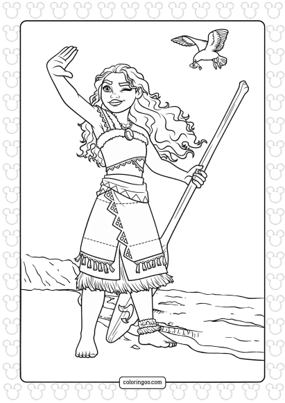 disney moana coloring pages