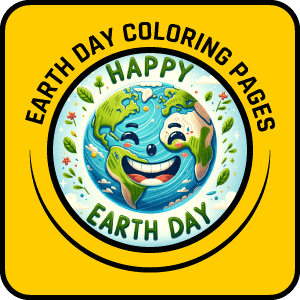 earth day yellow button