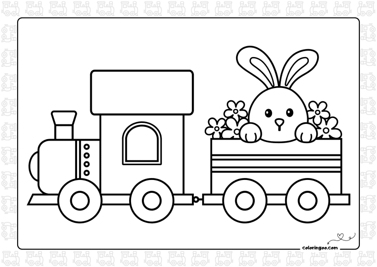 40+ Train Coloring Pages (All Free Pdf Printables)