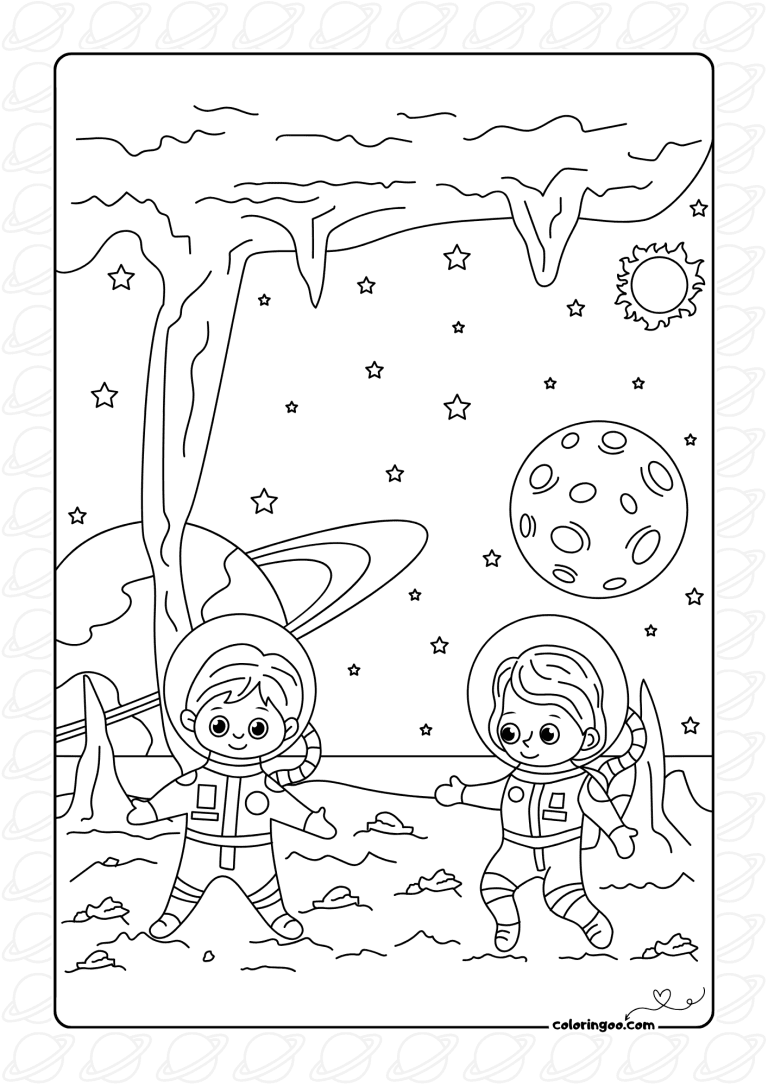 30+ Space Coloring Pages (All Free Pdf Printables)