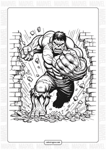 free hulk coloring pages