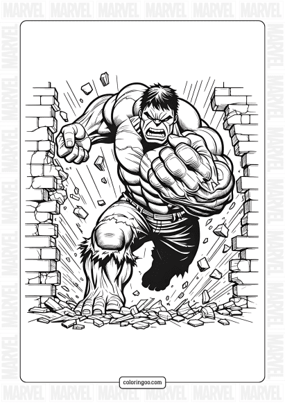 free hulk coloring pages