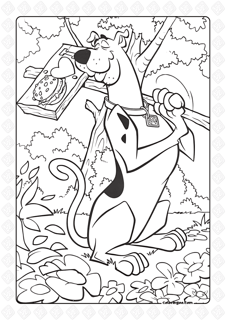 Free to Print Scooby-Doo Coloring Pages