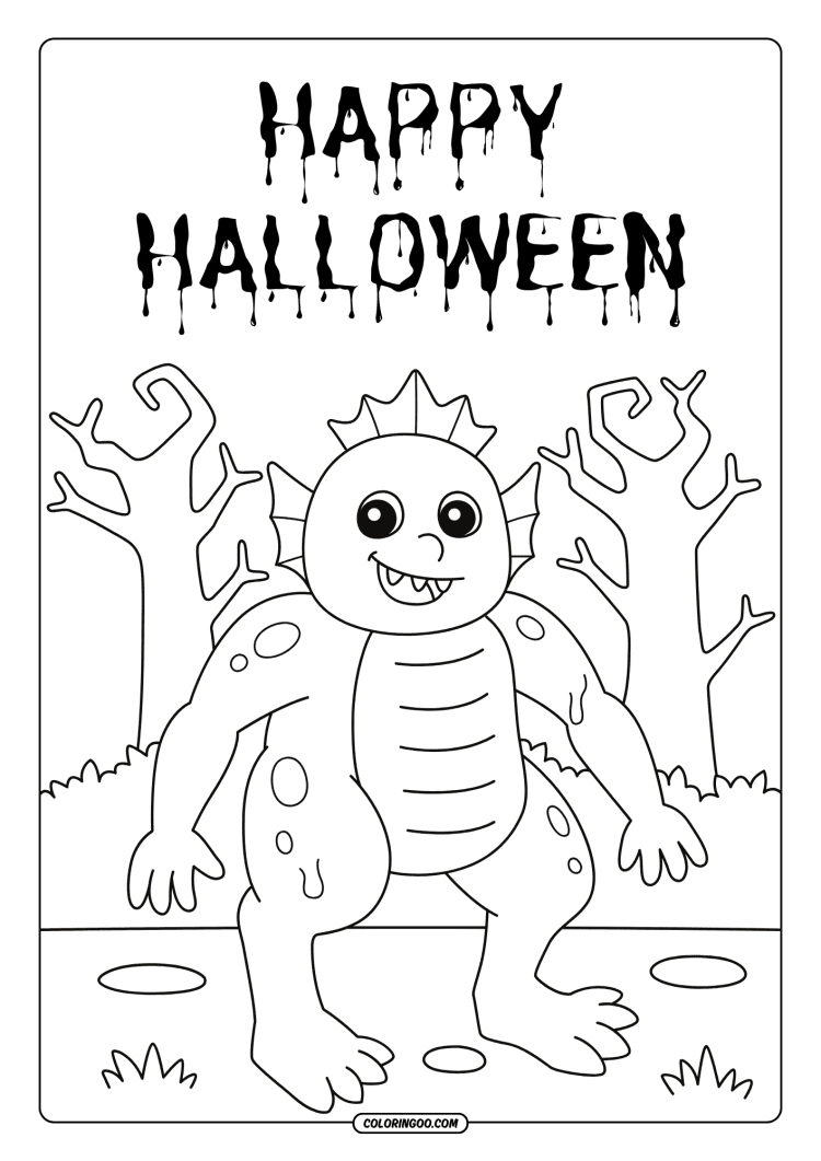 happy halloween coloring pages 08