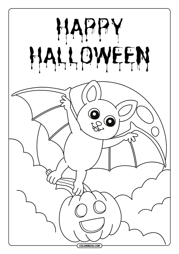 happy halloween coloring pages 09