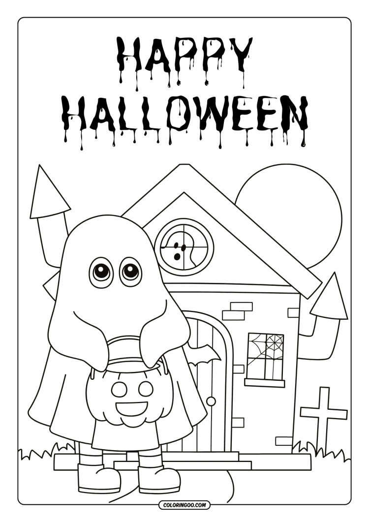 happy halloween coloring pages 10