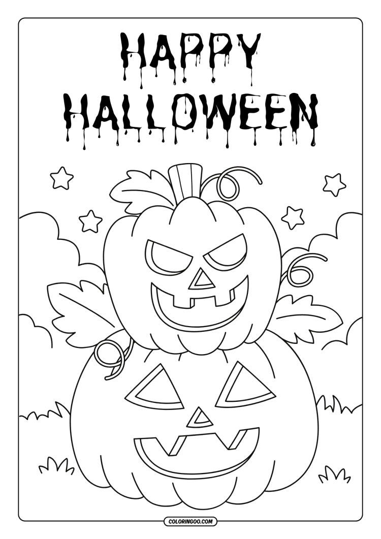 happy halloween coloring pages 15