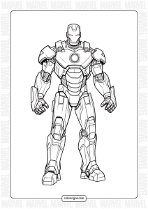 iron man coloring sheet