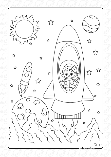 leaving the planet coloring