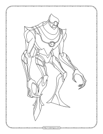 nanomech coloring page