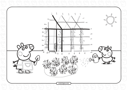 peppa pig tracing activity worksheet