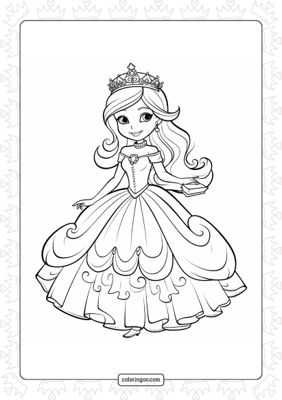 princess in a beautiful dress