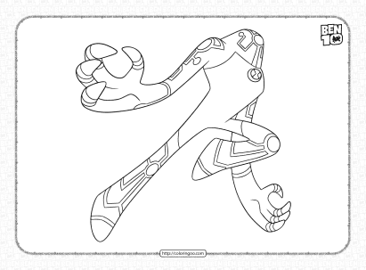 printable ben 10 upgrade coloring activities