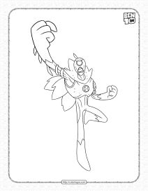 printable ben 10 way big coloring pages