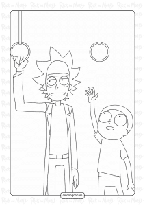 rick and morty coloring