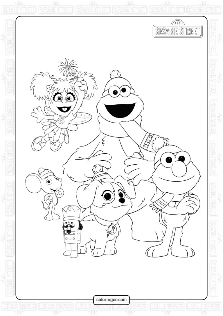 40+ Sesame Street Coloring Pages (Free Pdf Printables)