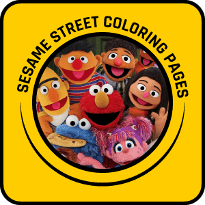 sesame street yellow button