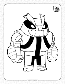 slapback ben 10 reboot coloring page