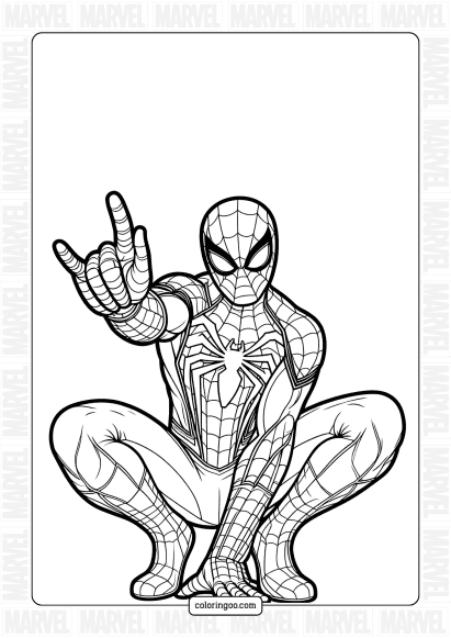 spider man printable coloring pages